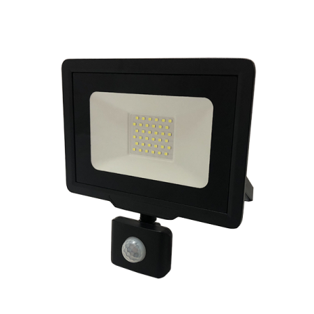 Black Friday - Reduceri Proiector LED 30w negru, cu senzor, exterior, slim, dall line Promotie - Ledel