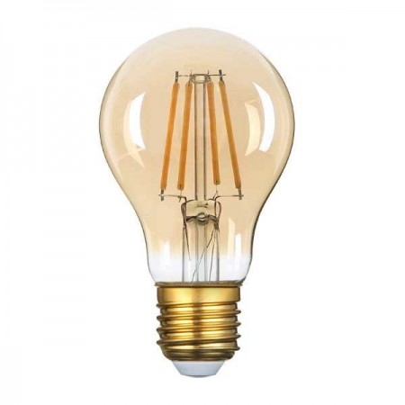 LED Bulb E27 A60 8W Golden Glass - Ledel