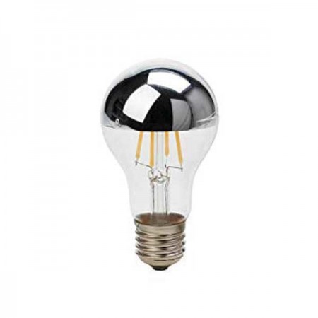 LED Bulb A60 E27 4W Half Silver Glass - Ledel