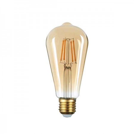 Bec LED CANDLE ST64 E27 8W GOLDEN GLASS - Ledel