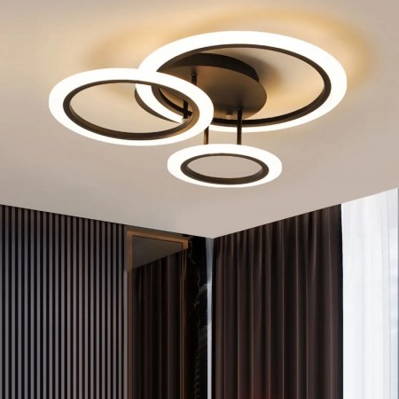Lustra LED Design Oseye 74W CCT Dimabila Maro - Ledel